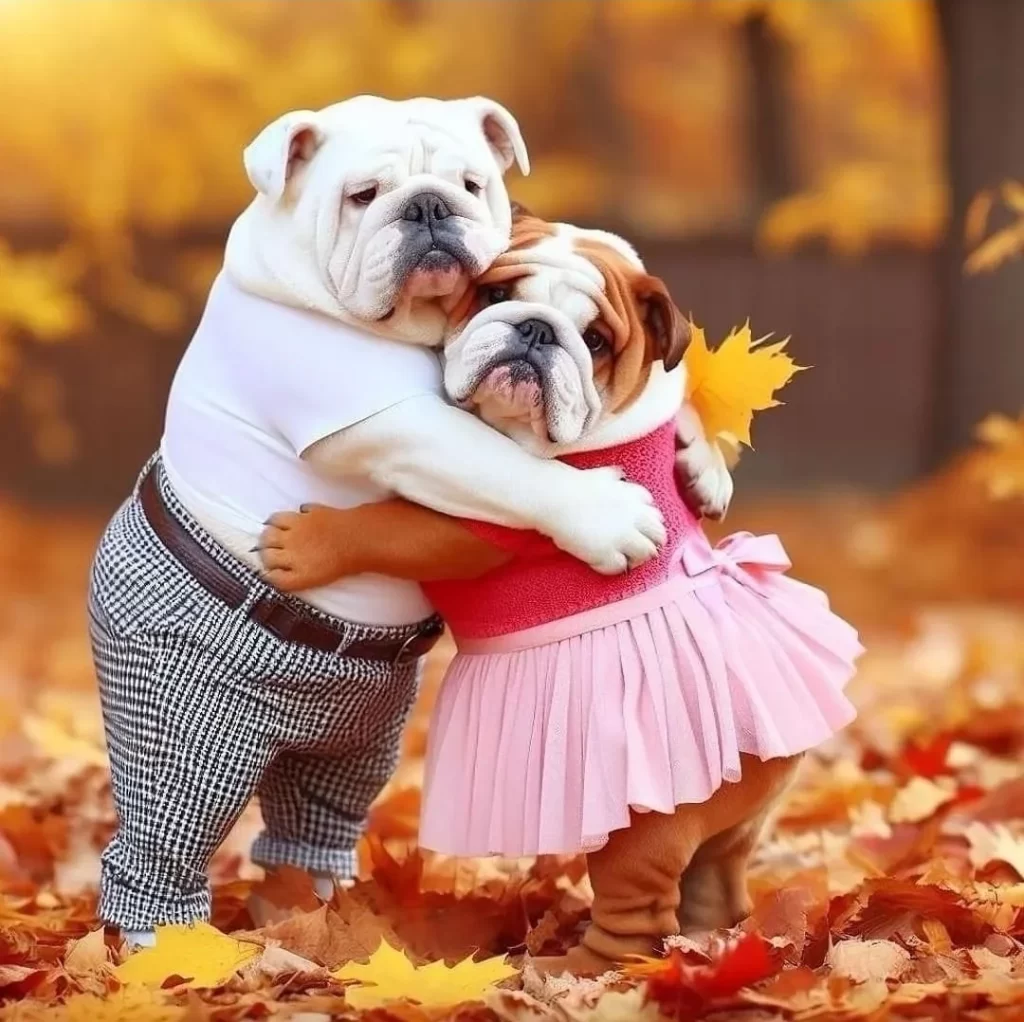 Bulldogs hugging Bulldogs hugging